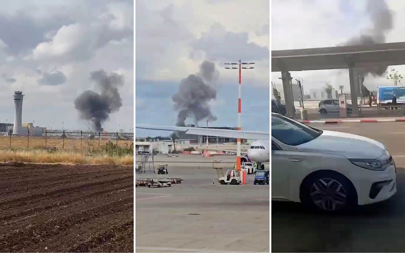 В Тель-Авиве возле аэропорта Бен-Гурион упала ракета хуситов: есть раненые