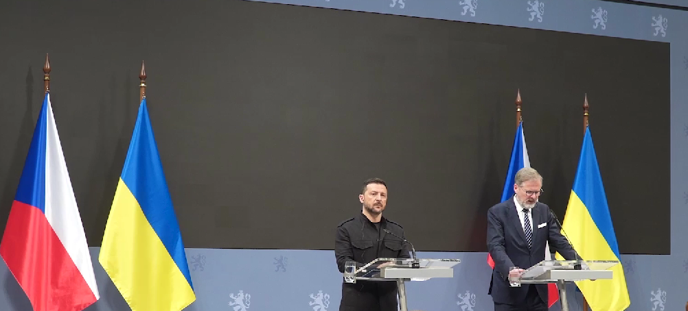 "Достоинство всегда побеждает угнетение": главные заявления Зеленского и премьер-министра Чехии Фиалы на пресс-конференции. Видео и фото