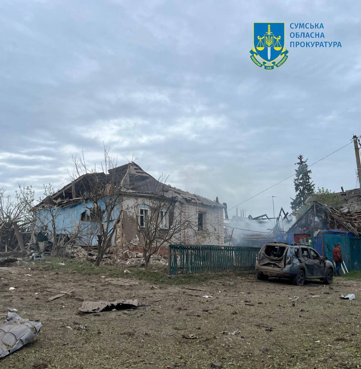 Россия ударила баллистикой по пригороду Сум: погиб ребенок, много раненых. Фото
