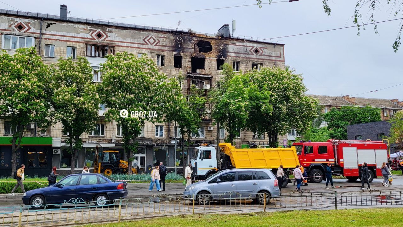 Дронами били по жилым домам: фото и видео последствий атаки РФ по Киеву и пригороду