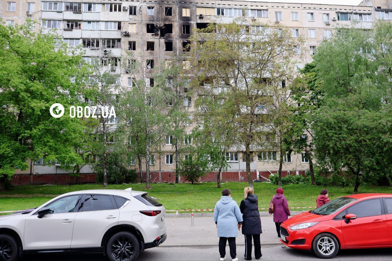 Дронами били по жилым домам: фото и видео последствий атаки РФ по Киеву и пригороду