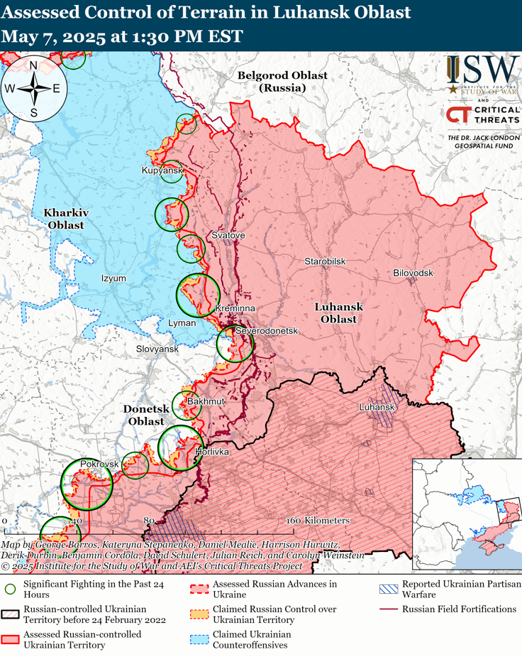 Армія РФ безрезультатно намагалася атакувати на півдні: в ISW проаналізували поточну ситуацію на фронті. Карта