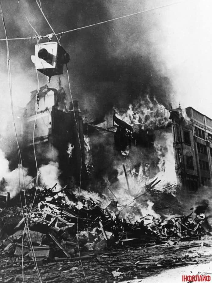 Взрывы, пожары и руины: как выглядел центр Киева осенью 1941 года. Архивные фото