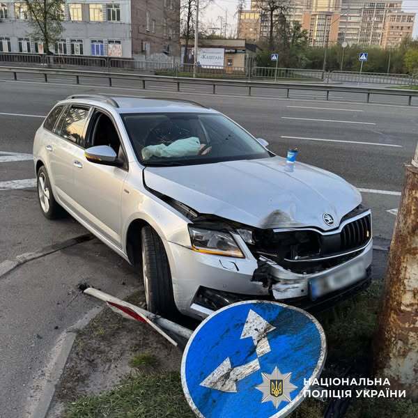 В Киеве работник СТО угнал авто клиента, а затем разбил его. Подробности и фото