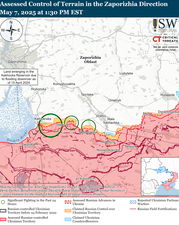 Армія РФ безрезультатно намагалася атакувати на півдні: в ISW проаналізували поточну ситуацію на фронті. Карта