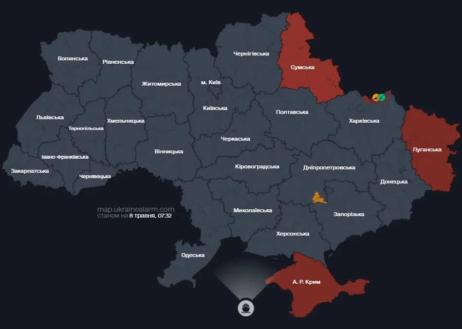 Армія РФ у перші ж години порушила оголошене Путіним "перемир'я": у Повітряних силах повідомили про обстріли Сумщини