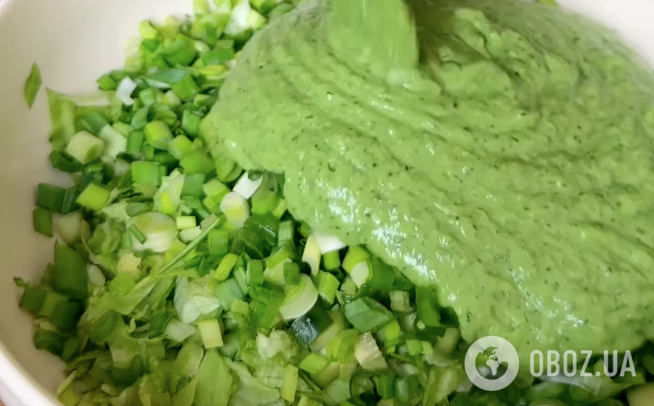 Вкусный салат с полезным соусом