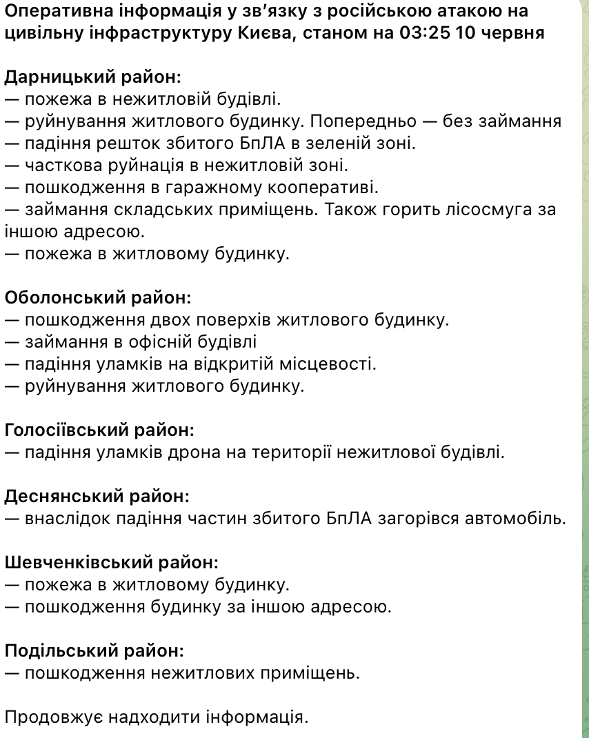 Россияне массированно ударили по Киеву "Шахедами" и баллистикой: есть жертва, в семи районах горели дома, склады и авто. Фото и видео