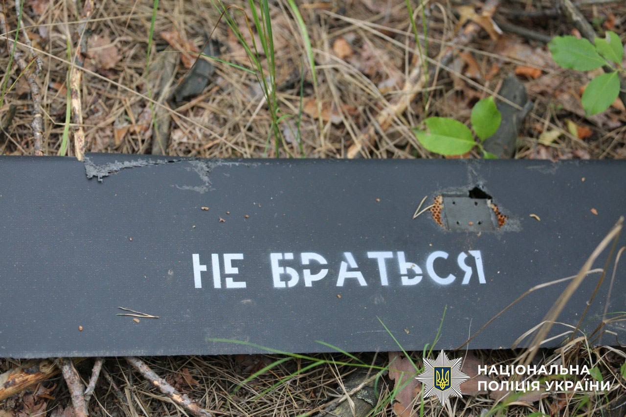 В Киеве нашли сразу два "Шахеда", которые не взорвались после того, как их сбили. Фото