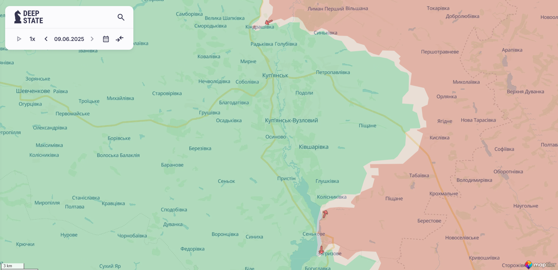 Росіяни прагнуть розширити і втримати плацдарми: військовий розповів про ситуацію на Харківщині. Карта