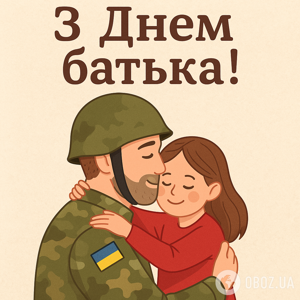 З Днем батька: як зворушливо привітати тата на фронті