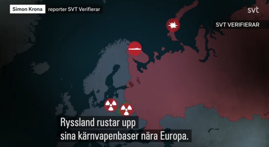 Росія модернізує свої ядерні бази поблизу Європи: одна з них розташована за 270 км від Швеції
