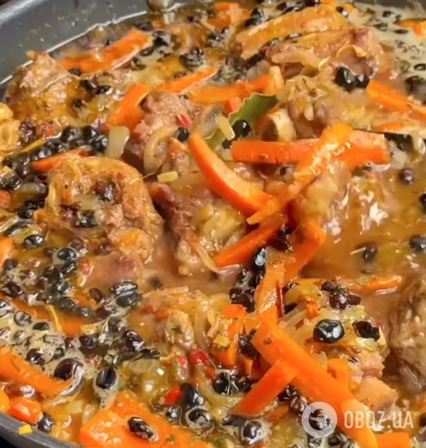 Овощи с мясом и специями