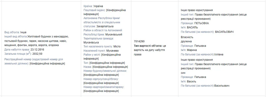 Що задекларував нардеп
