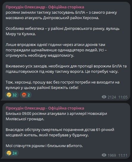 Прокудін Телеграм