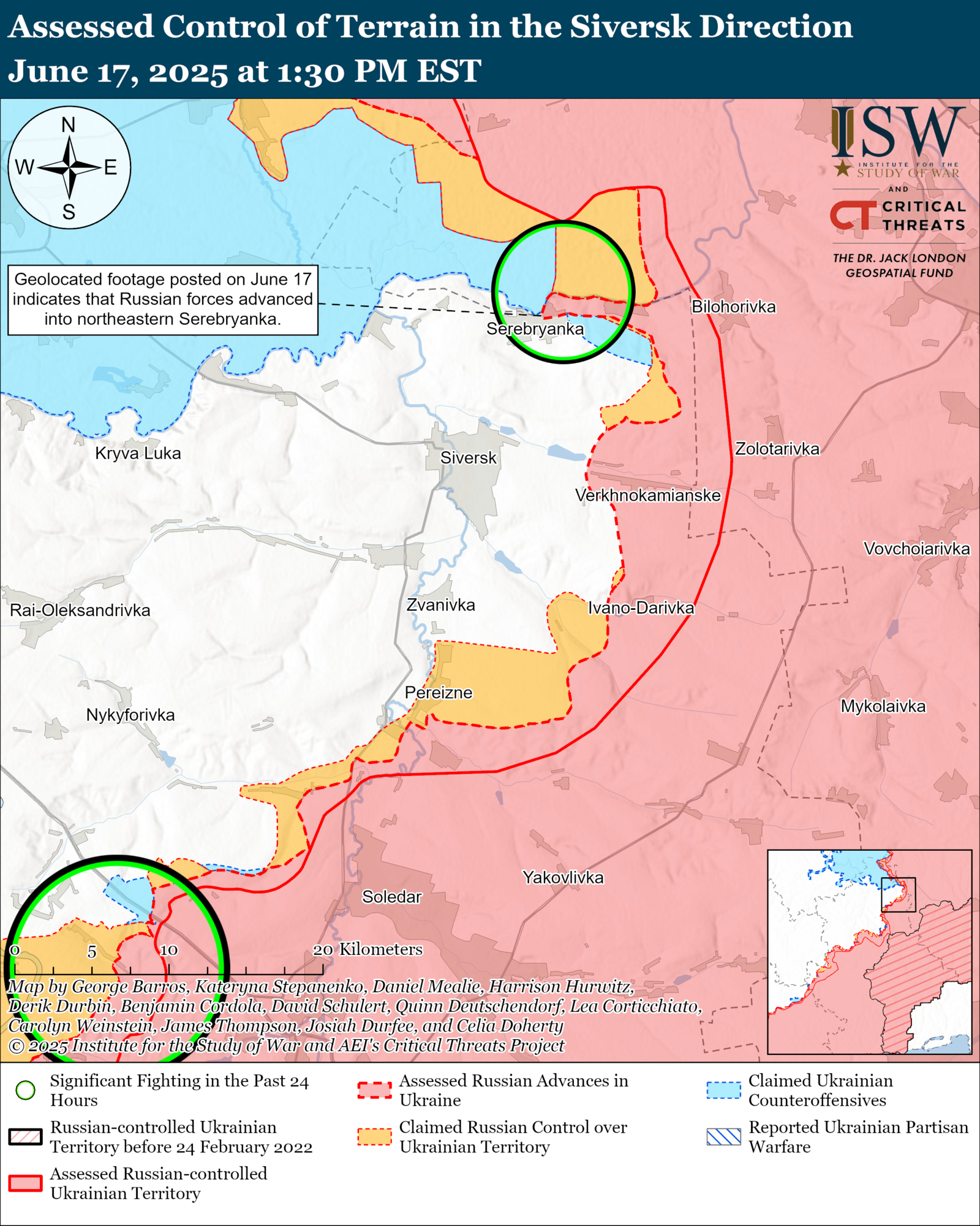 Российские войска продвинулись на нескольких направлениях фронта: в ISW оценили ситуацию. Карта