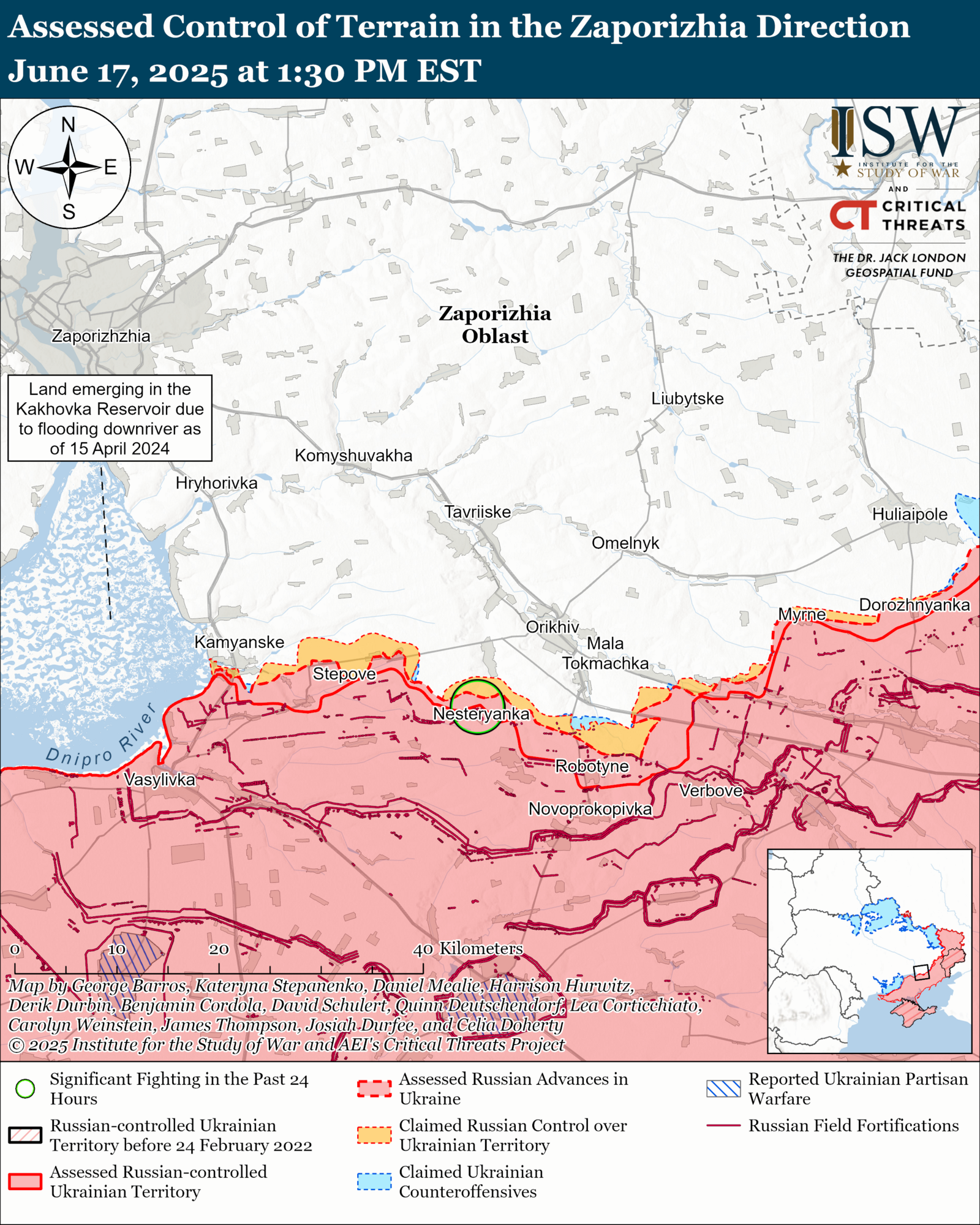 Российские войска продвинулись на нескольких направлениях фронта: в ISW оценили ситуацию. Карта