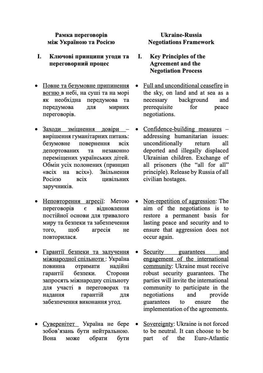 Журналіст FT оприлюднив повну версію українського меморандуму, який було передано Росії