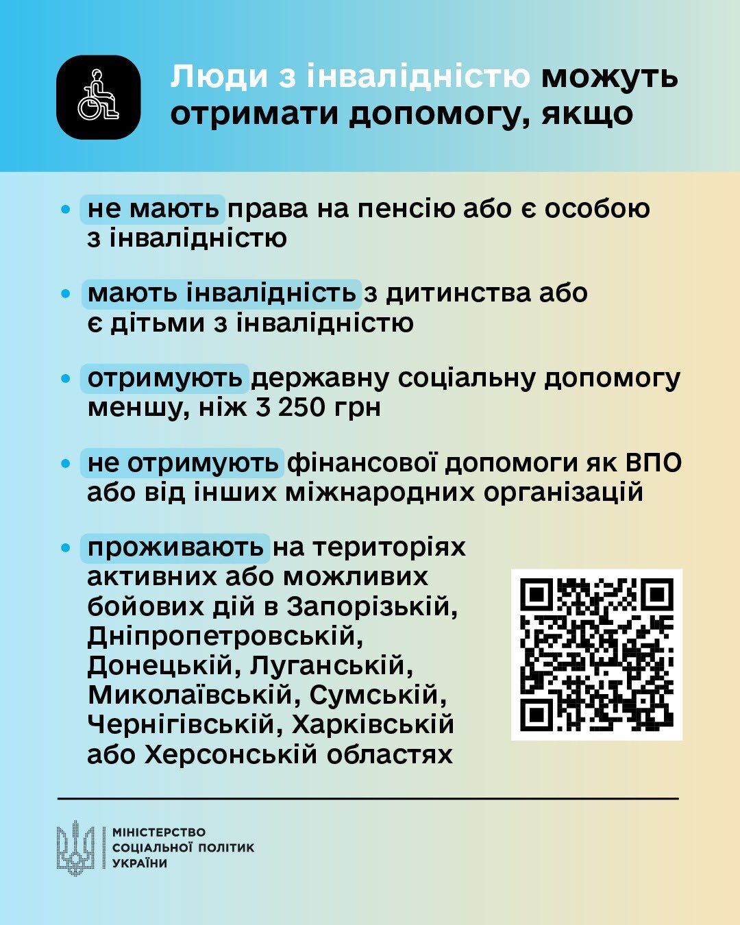 Требования для украинцев