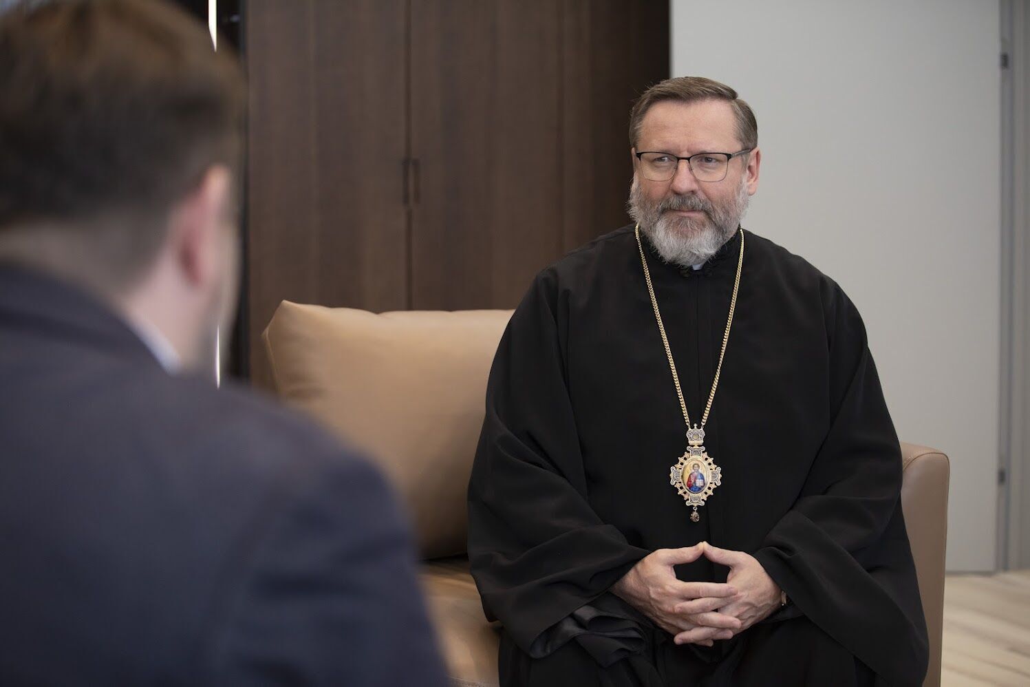 "Донорство крови – акт любви к ближнему": глава УГКЦ встретился с руководителем Украинского центра трансплант-координации. Фото