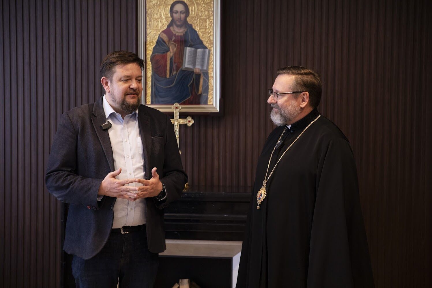 "Донорство крови – акт любви к ближнему": глава УГКЦ встретился с руководителем Украинского центра трансплант-координации. Фото