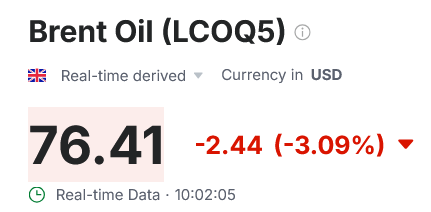 Сколько стоит нефть Brent