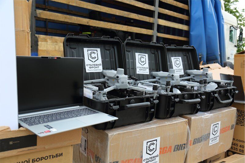 "Стальной фронт" передал новую партию помощи 157-й ОМБр: в фокусе – дроны, РЭБ и квадроциклы