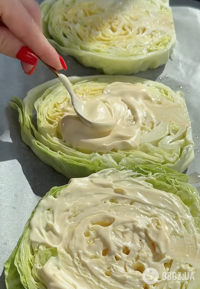 Капуста з майонезом