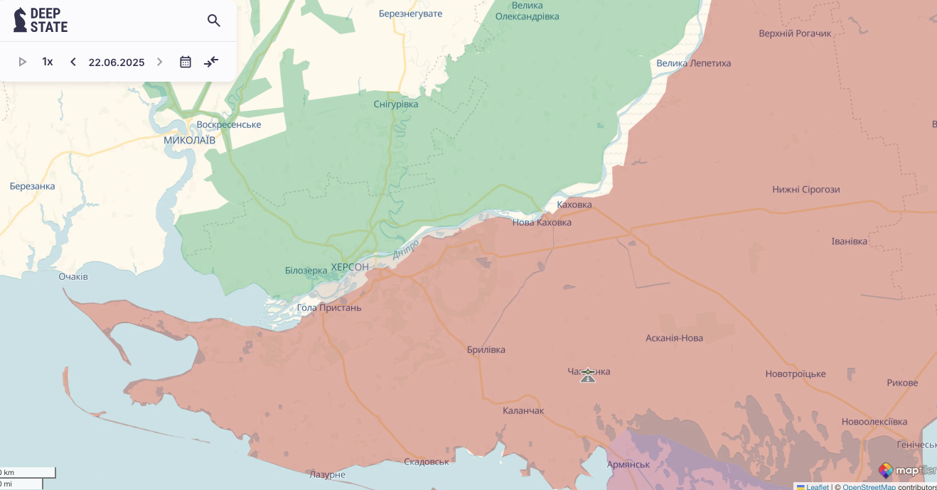 Окупанти намагаються витіснити ЗСУ з рубежів на лівому березі Дніпра: у Силах оборони розповіли про ситуацію. Карта