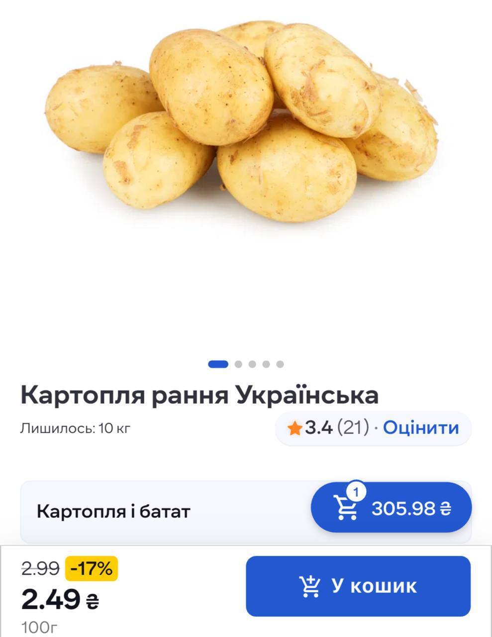 Почему картофель все еще дорогой