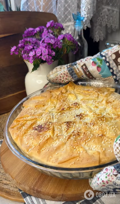Какой вкусный пирог приготовить на обед: рецепт из теста фило