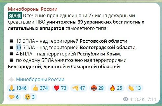 Силы обороны уничтожили два российских самолета Су-34 в Волгоградской области РФ: все подробности