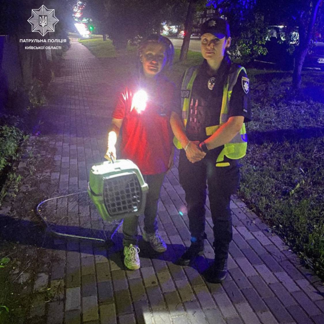 Под Киевом патрульные пришли на помощь раненому котику. Подробности и фото