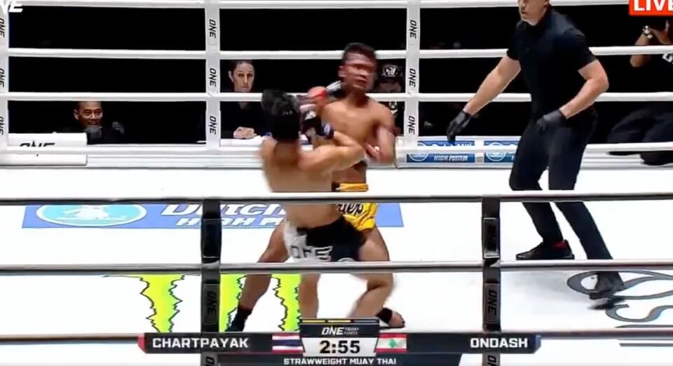 Уникальный одновременный нокдаун на турнире ONE Championship собрал 1 млн просмотров за сутки. Видео