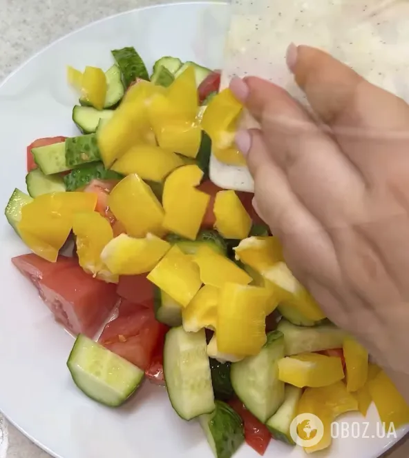 Овощи для салата