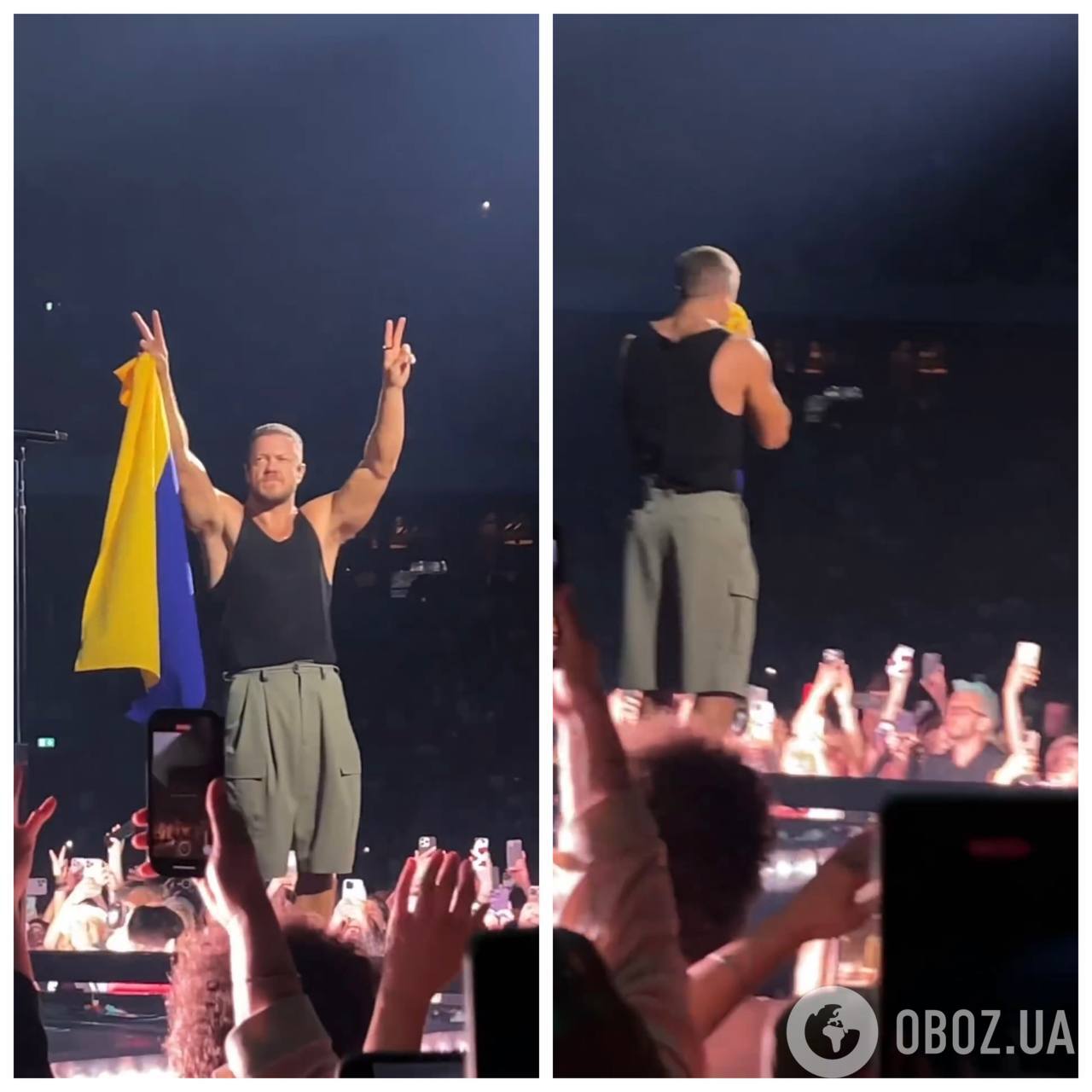 Imagine Dragons трогательно поддержали Украину на концерте в Швеции: солист группы поцеловал сине-желтый флаг
