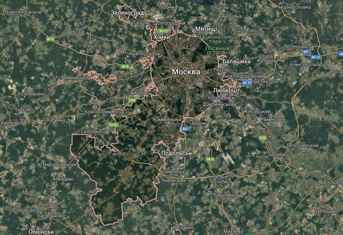 Москва карта