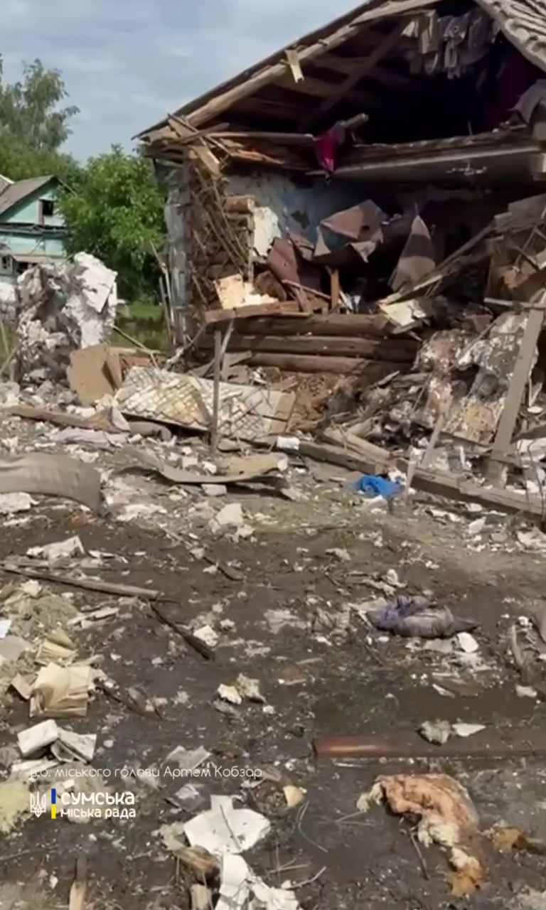 Оккупанты ударили по Сумщине: есть разрушения, погибли два человека. Видео