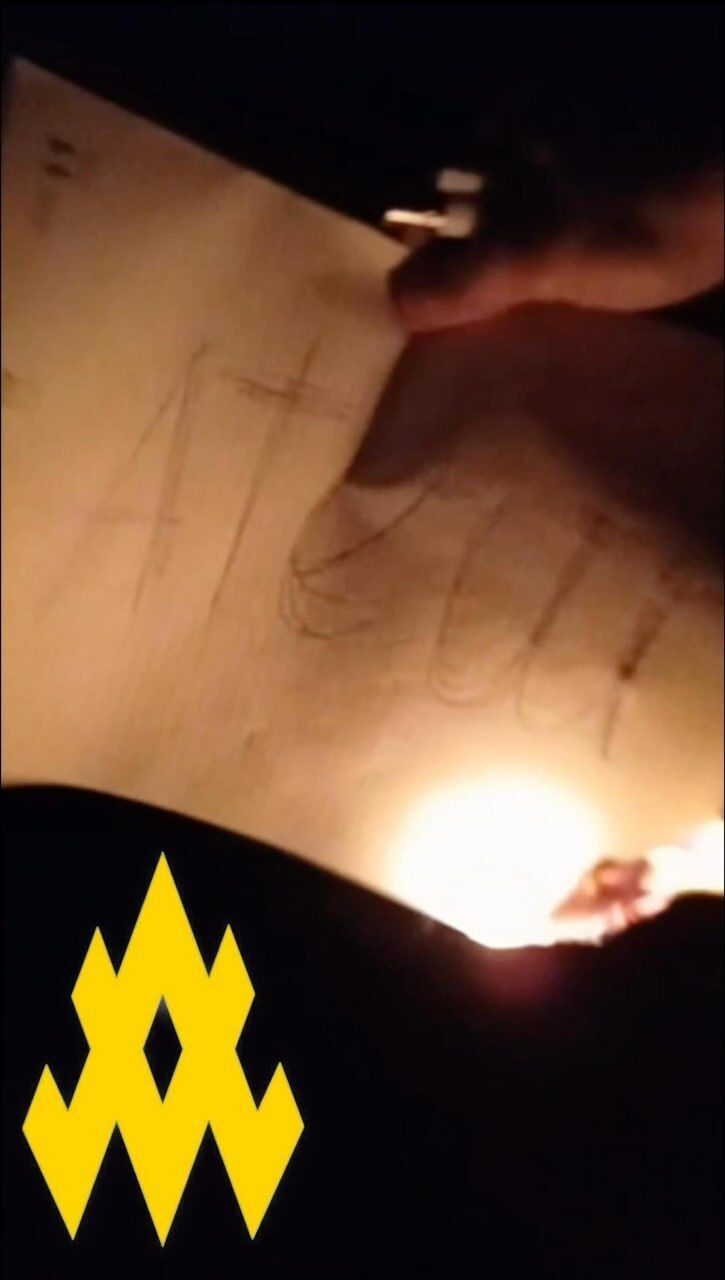 В окупованому Маріуполі агент "Атеш" спалив авто кадировців. Фото