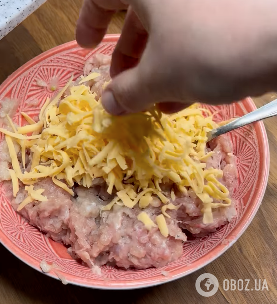 Фарш с сыром