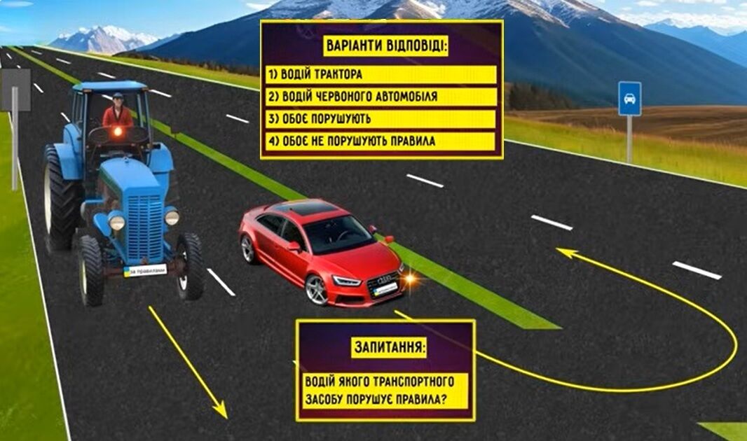 Кто нарушает правила? Тест на знание ПДД
