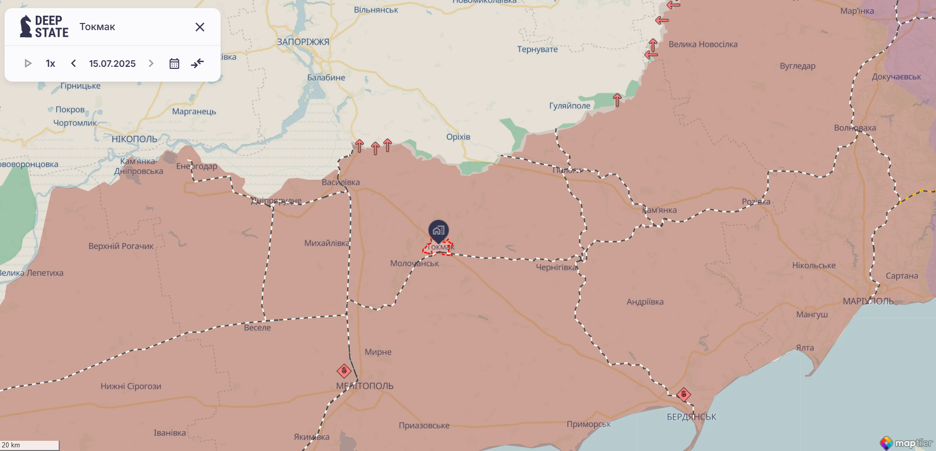 В воздух взлетел УАЗ 452: в оккупированном Токмаке уничтожены российские операторы БПЛА