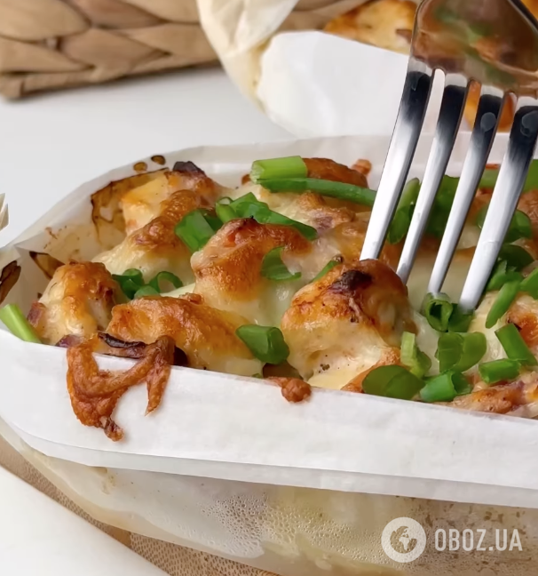 Запечене філе з картоплею