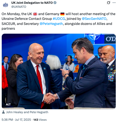 Наступна зустріч у форматі "Рамштайн" відбудеться 21 липня: хто візьме участь і які важливі питання обговорять