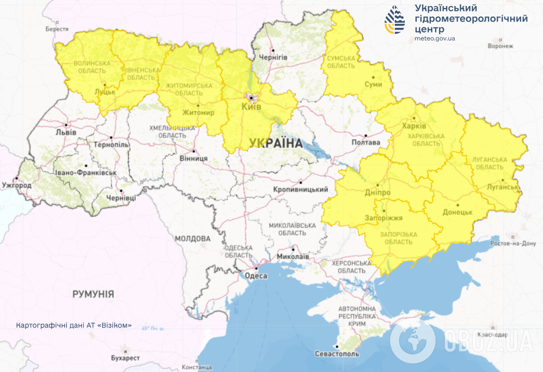 Часть Украины накроют дожди: какой будет погода в субботу, 19 июля. Карта