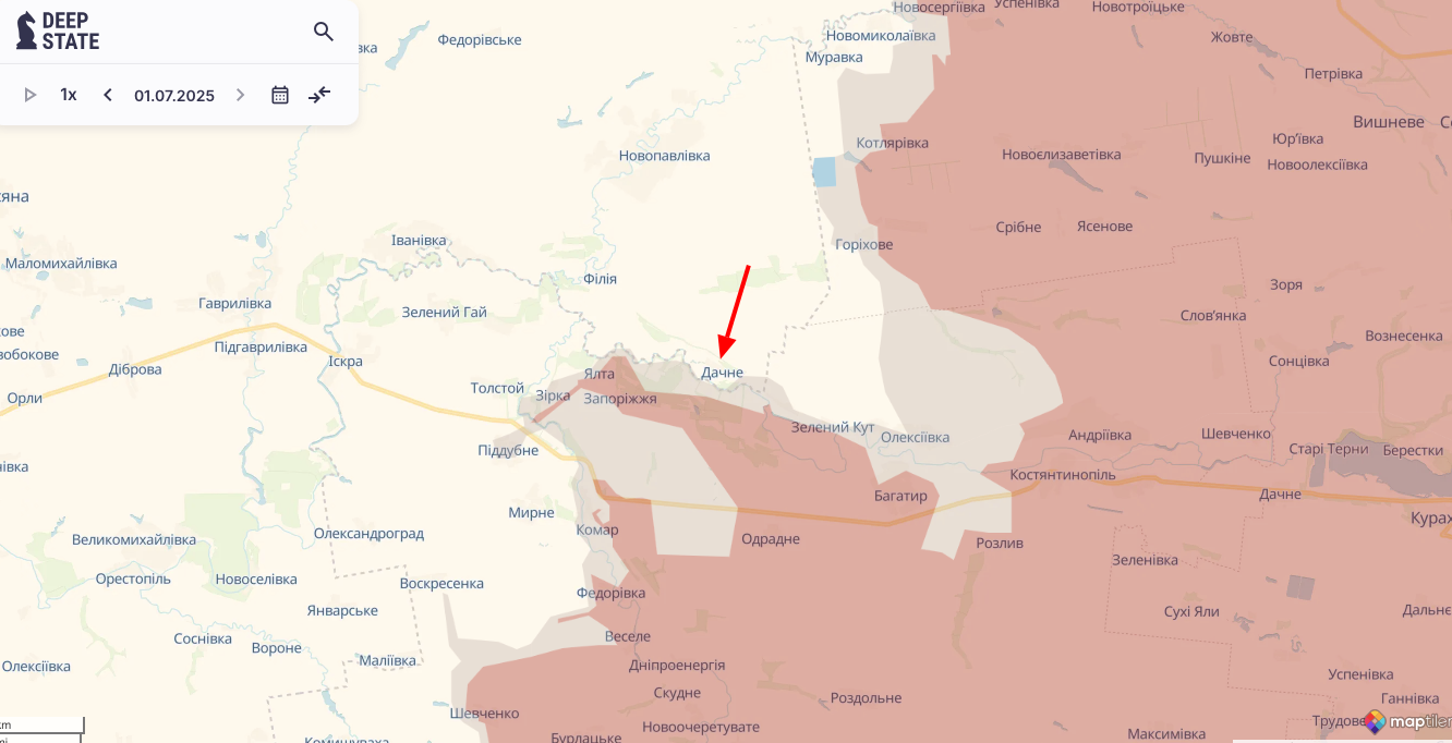 Чи зайшли окупанти в Дачне на Дніпропетровщині: що кажуть в ISW, DeepState і Генштабі