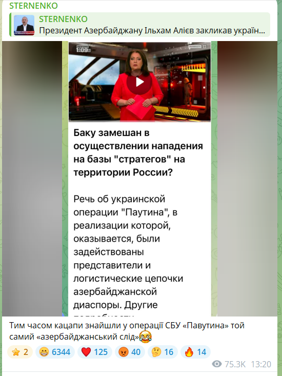 У Росії вигадали "азербайджанський слід" в українській операції "Павутина": що відомо