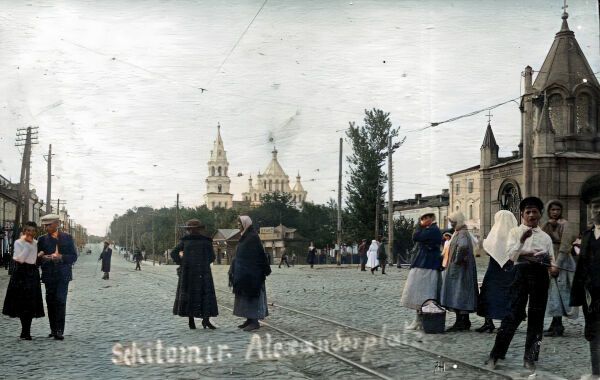 Житомир 100 лет назад: старые фото показали в цвете