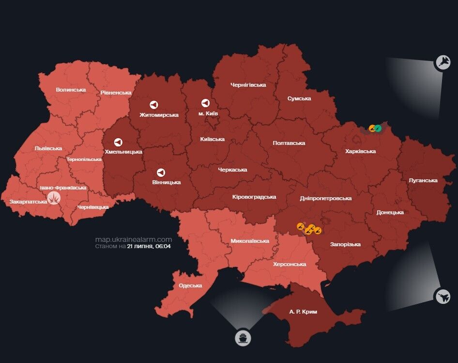 Під основним ударом був Київ, Івано-Франківськ і Харків: Росія влаштувала масовану атаку на Україну, прогриміла серія вибухів. Усі подробиці