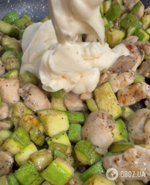 Кабачки с филе и специями